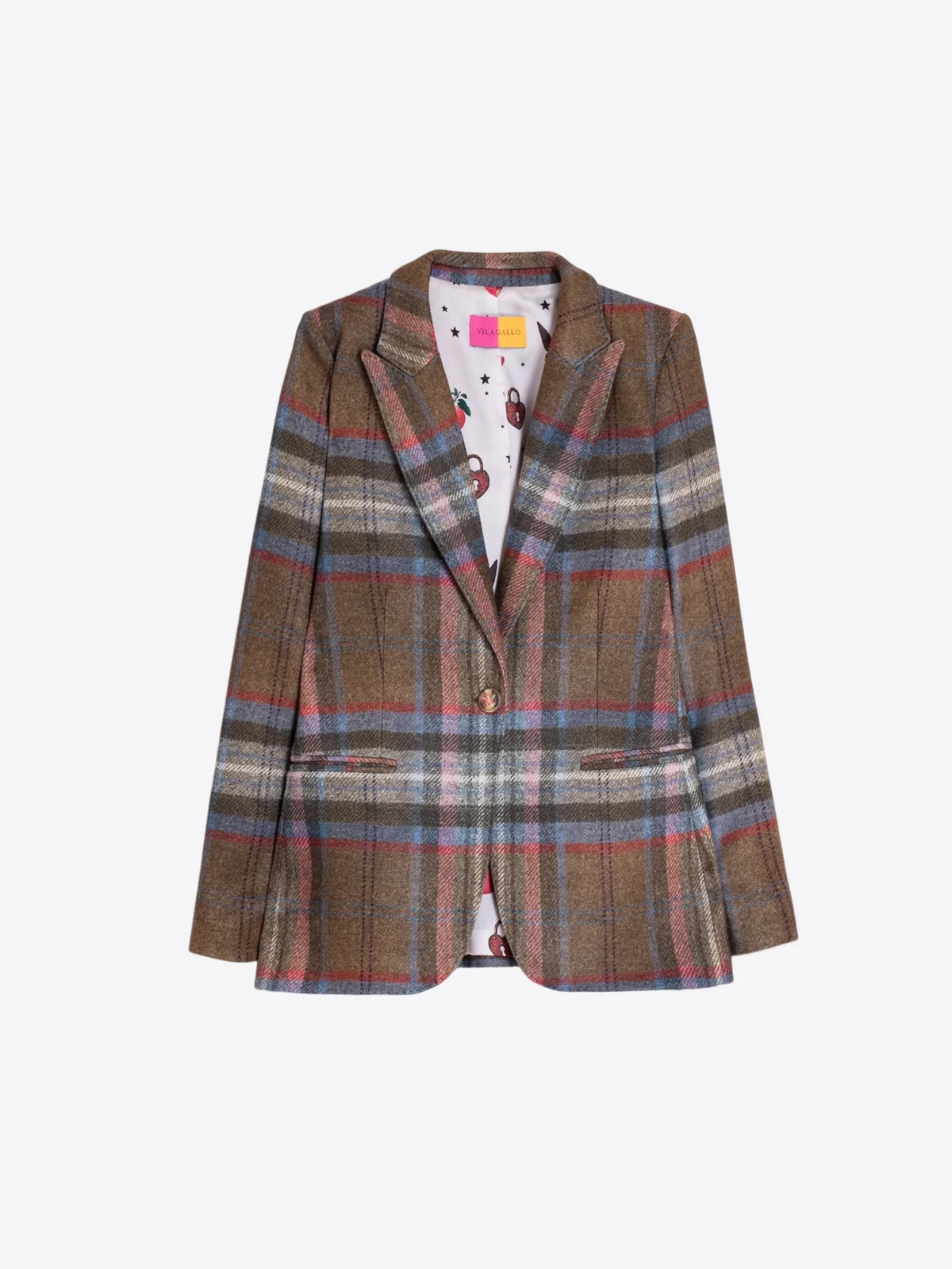 Brown Checked Jacket