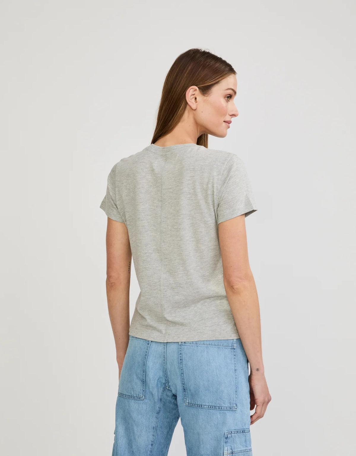 Charlotte Crew Neck Tee- Grey