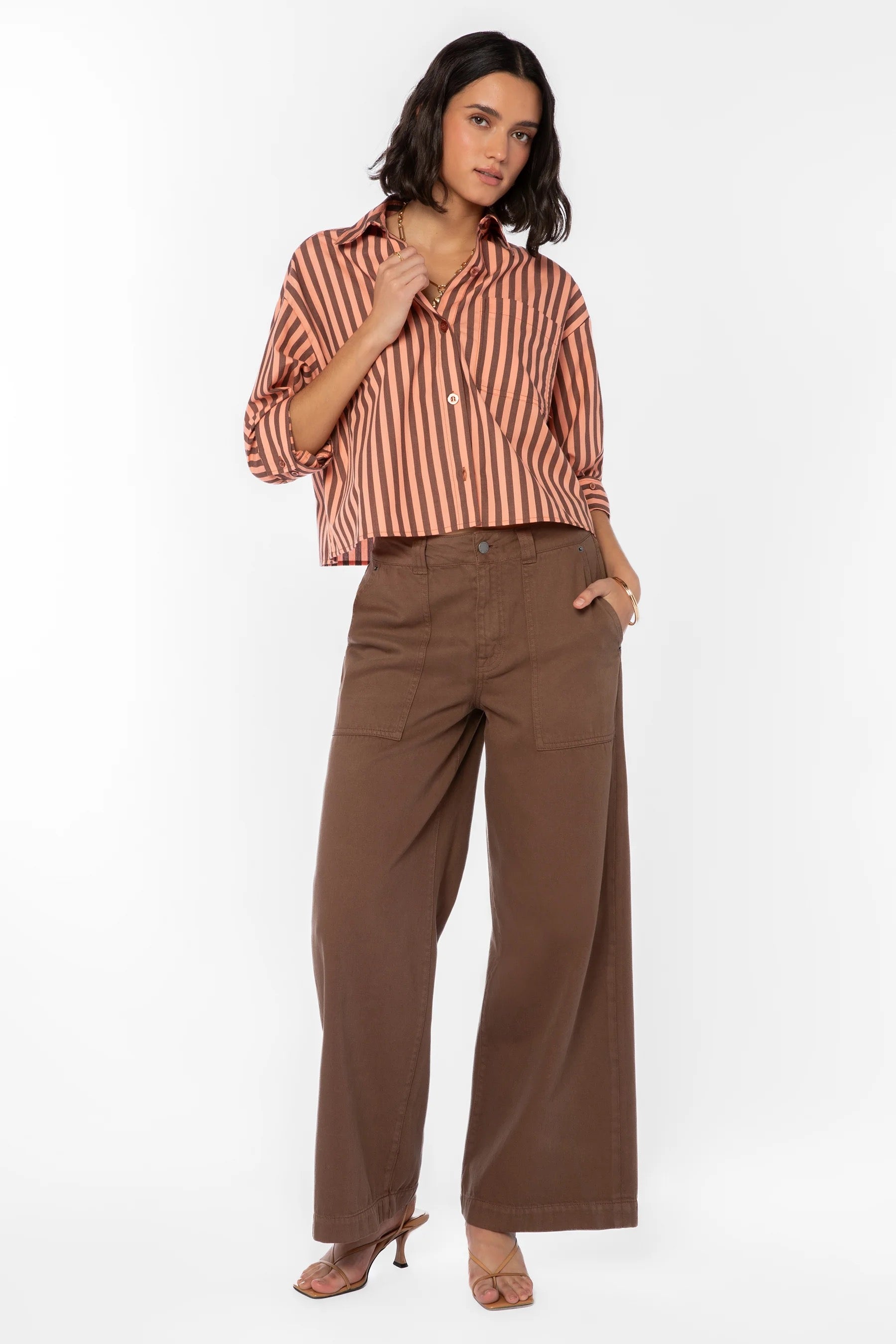 Stormi Top- Coral Tamarind