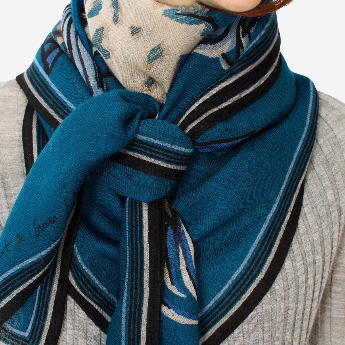 Square 130 - Western - Blue