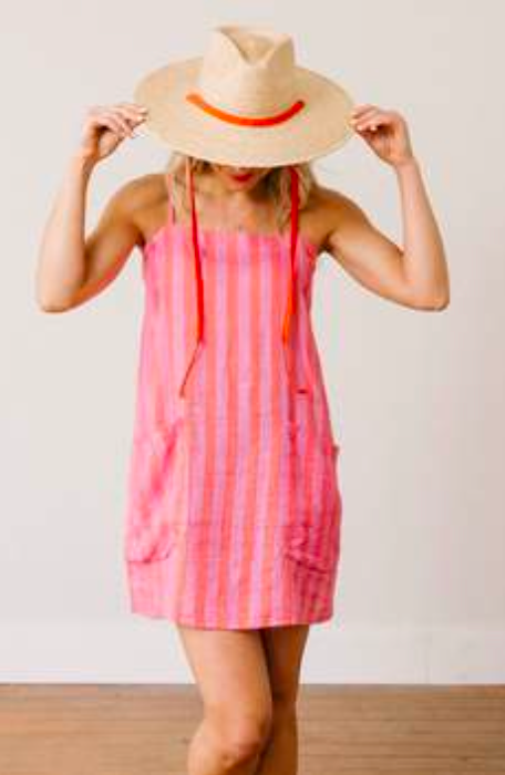 Orchid Pinstripe Grotto Dress