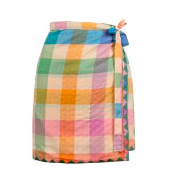 Rainbow Plaid Marina Sarong