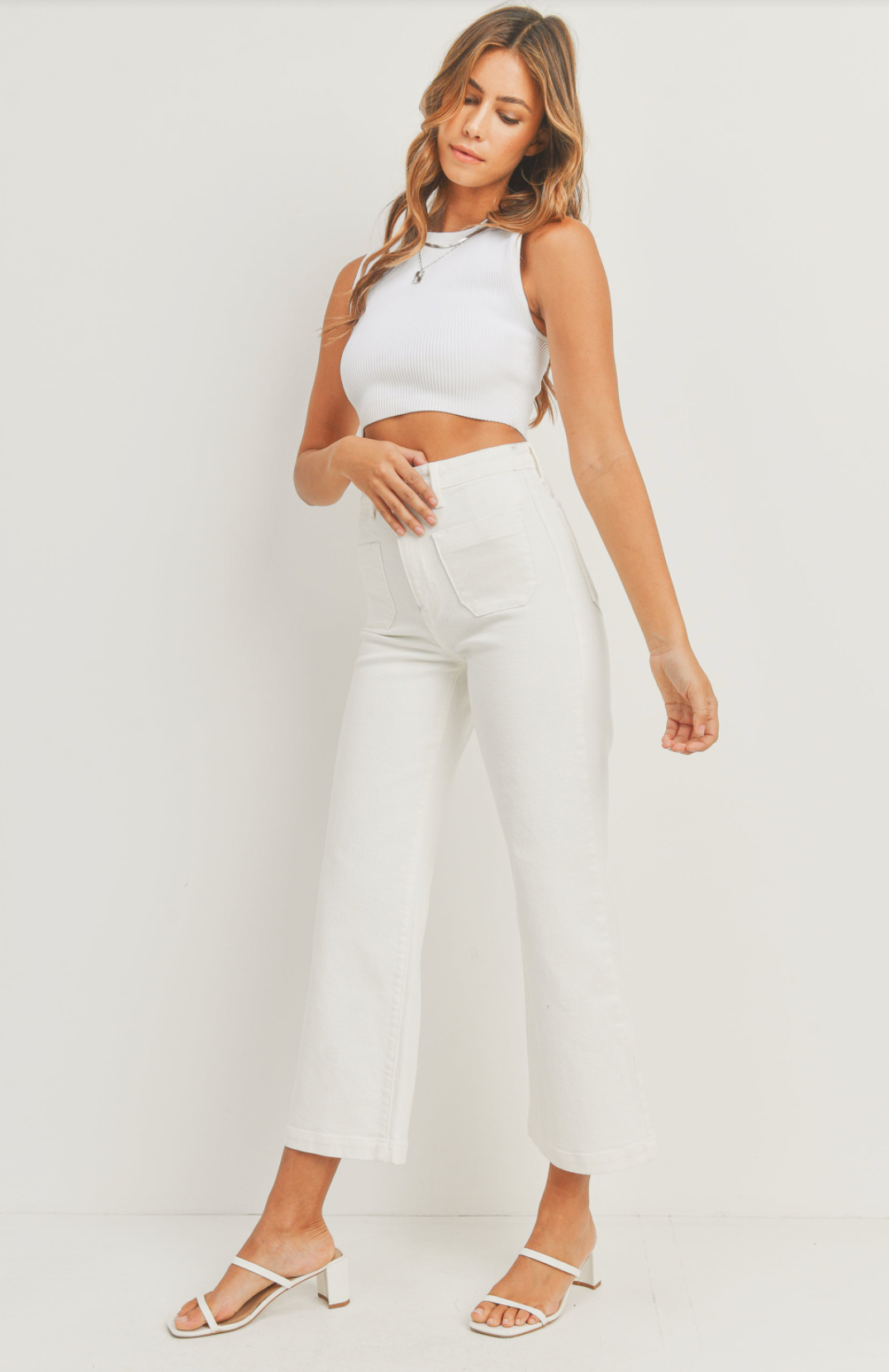 The Sailor Pocket Wide Leg- Off White