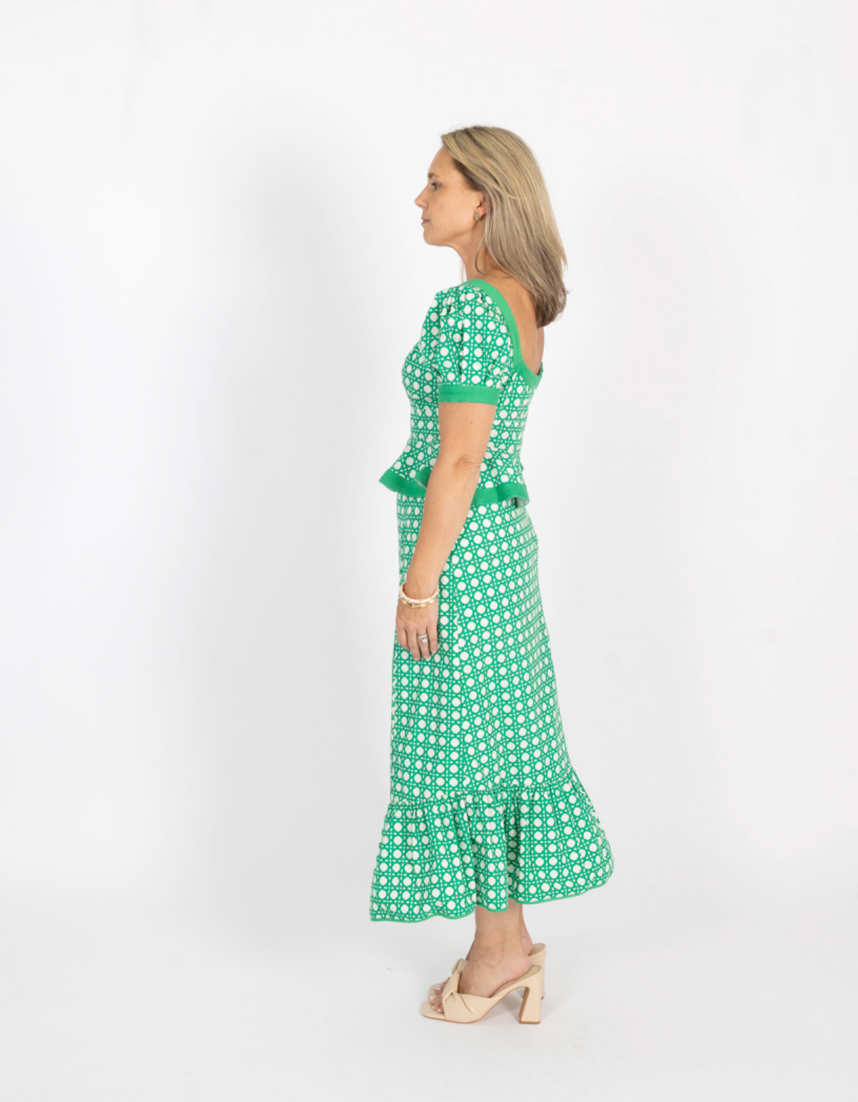 Addie Skirt - Green Cane