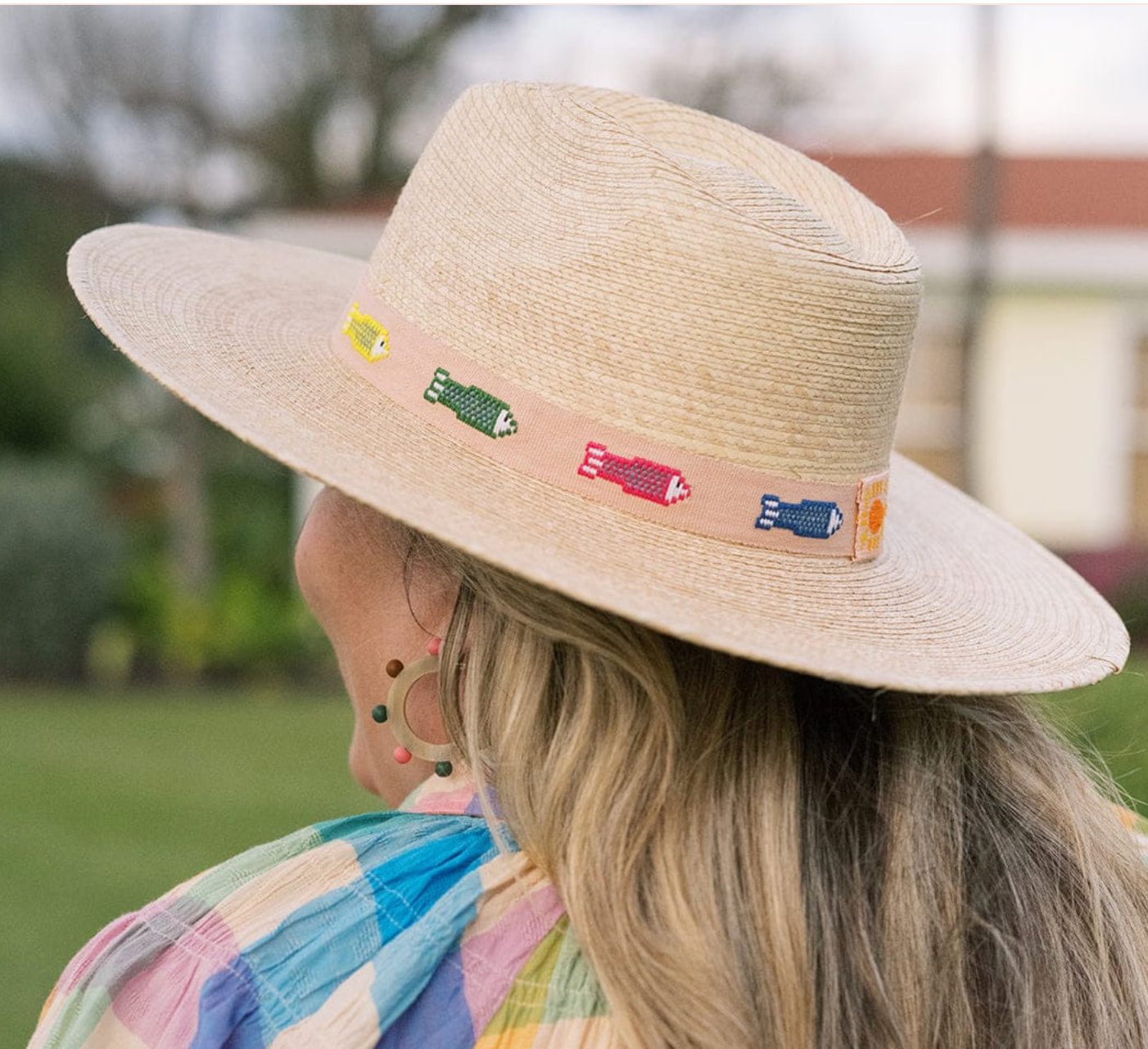 COLORFUL FIN PALM HAT