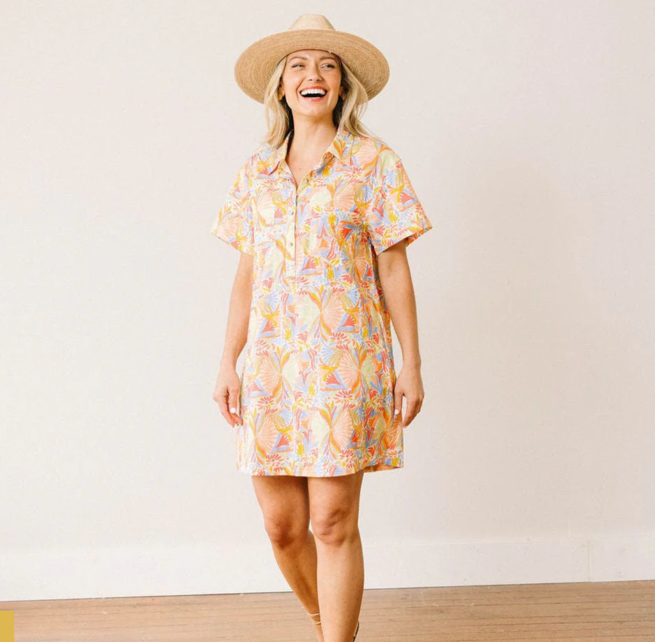 Island Blooms Getaway Mini Dress