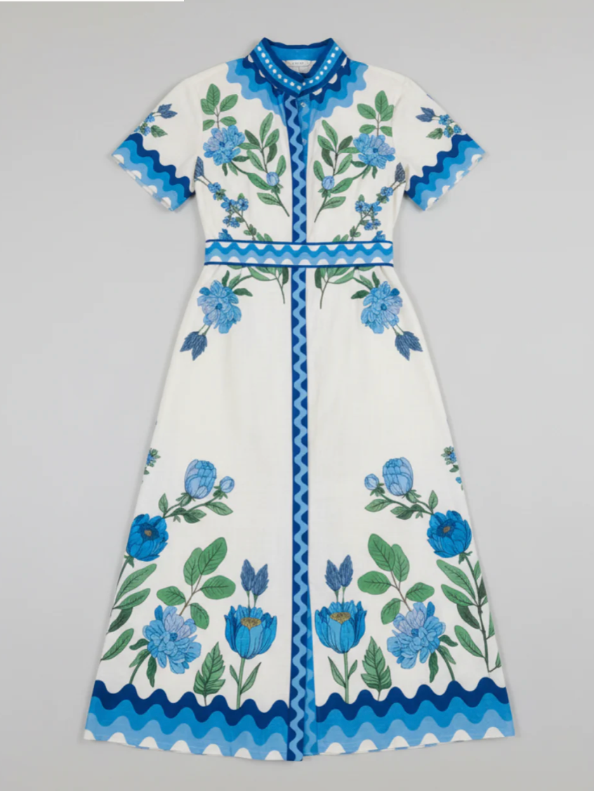 SYDNEY SHIRTDRESS | WILDFLOWER BLUE