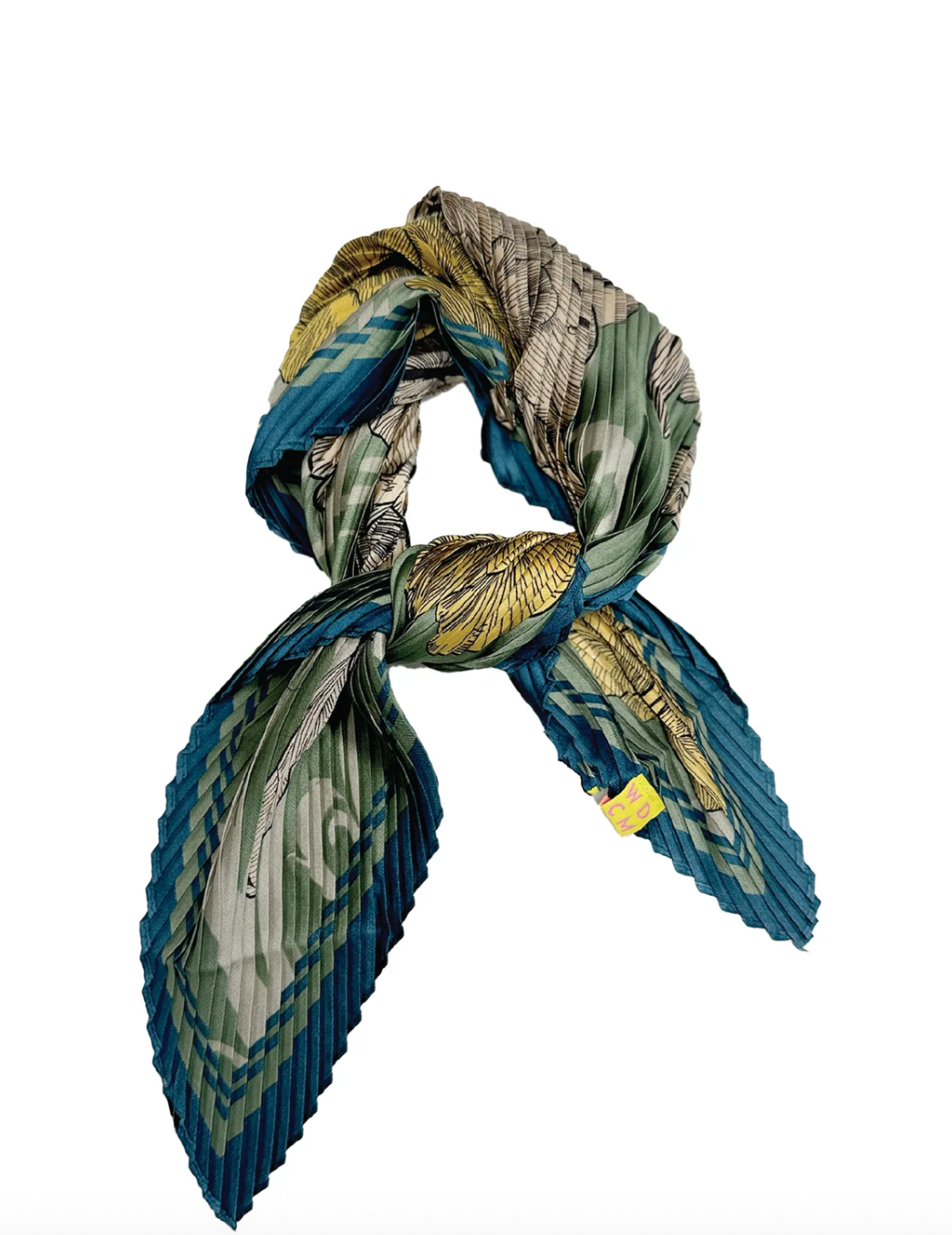 Petit Plissé Scarf- Teal Mix