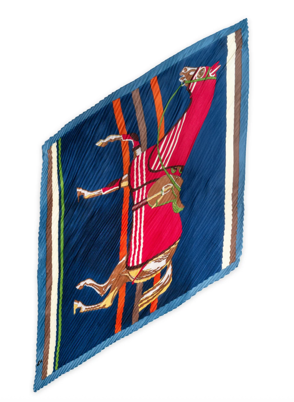 Petit Plissé Scarf- Blue Mix