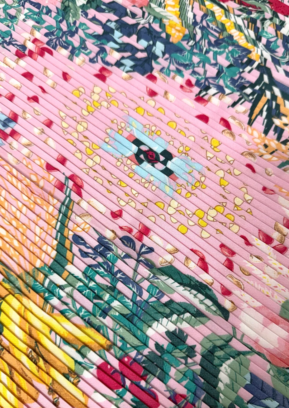 Petit Plissé Scarf- Pink Mix