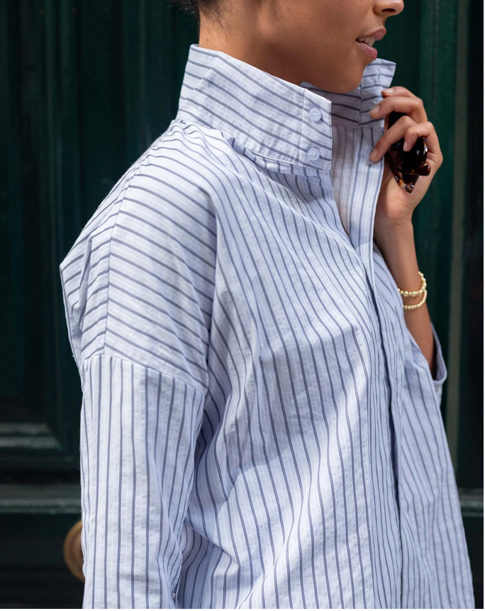 Mersea Emerson Top - Blue Double Stripe