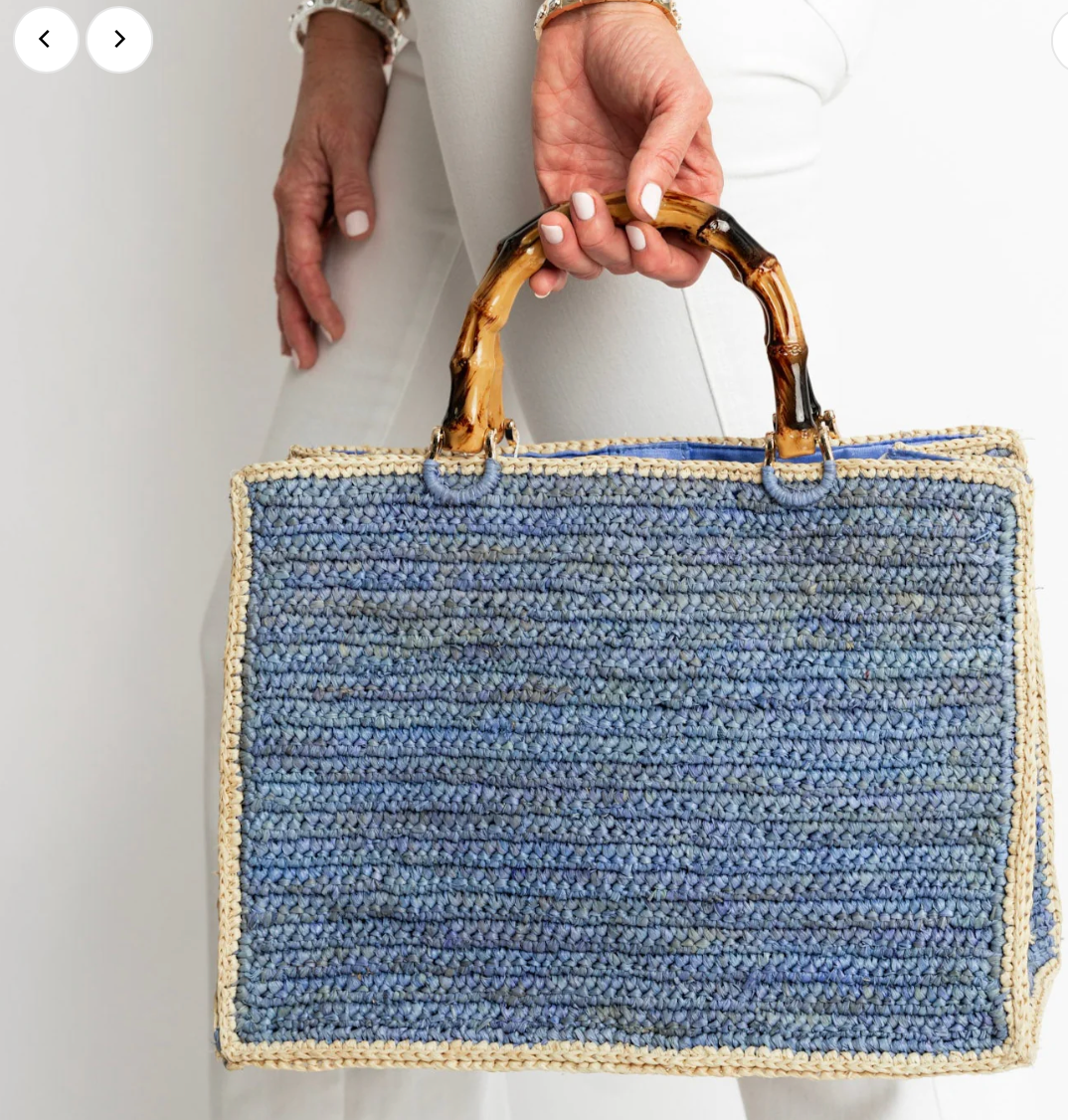 Bamboo Rafia Bag