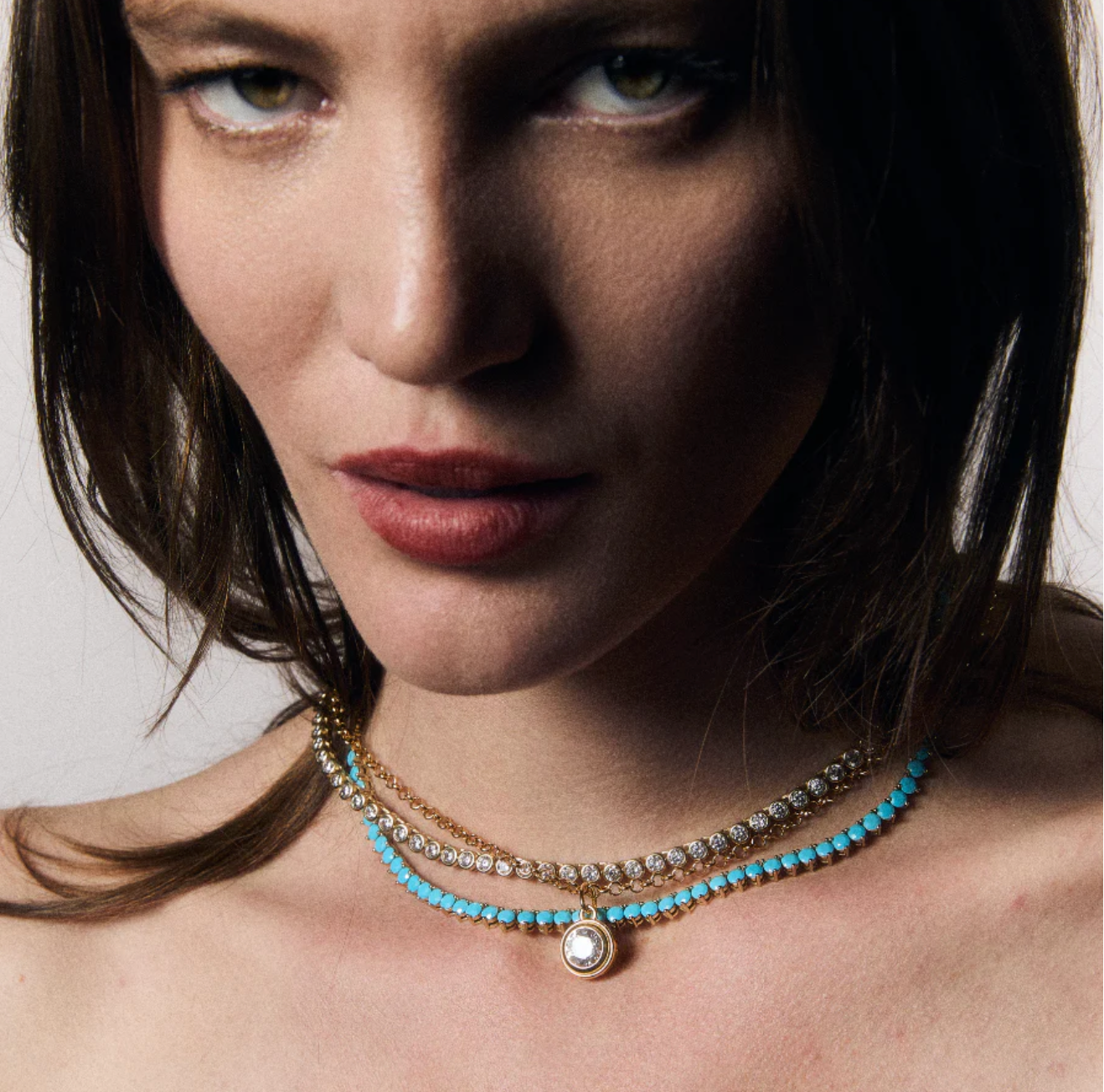HART Turquoise Tennis Necklace