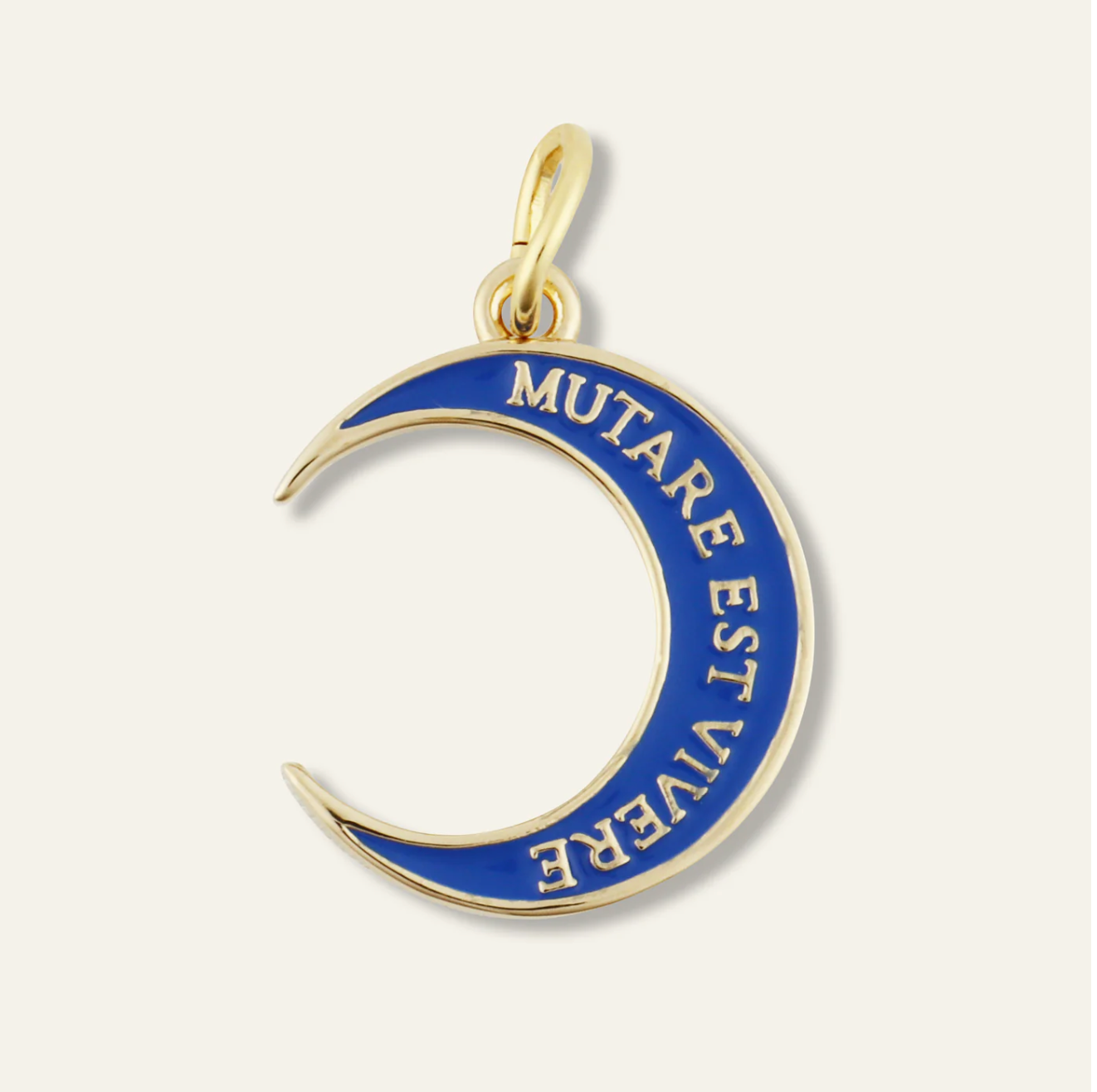 HART gold cord Crescent Moon Charm