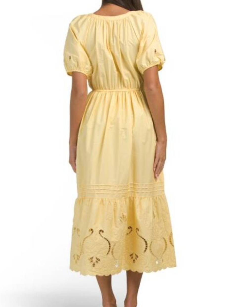 Eyelet Detail Midi dress