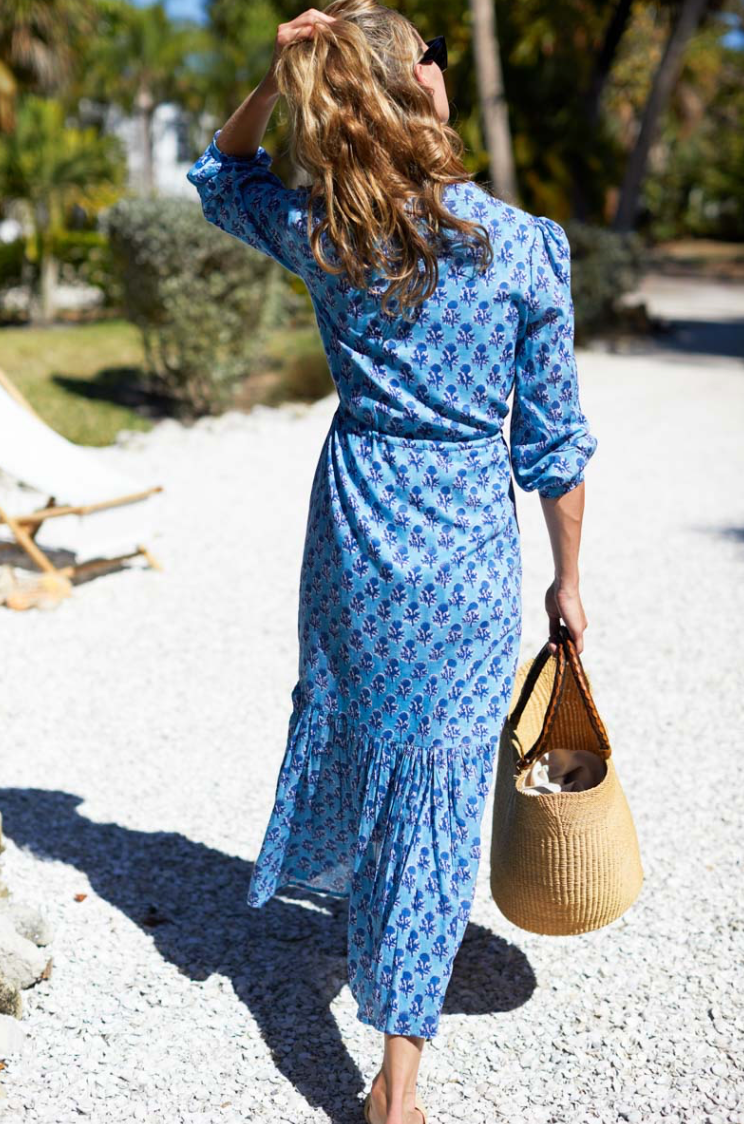 FRANCES 3 DRESS - LITTLE MARIGOLDS DANUBE ORGANIC