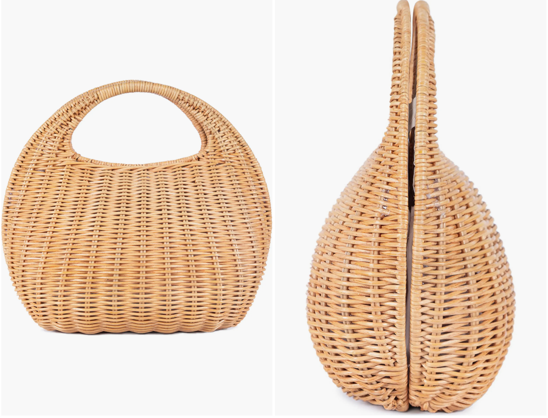 Jelavu Ayla Woven Rattan Top Handle Bag