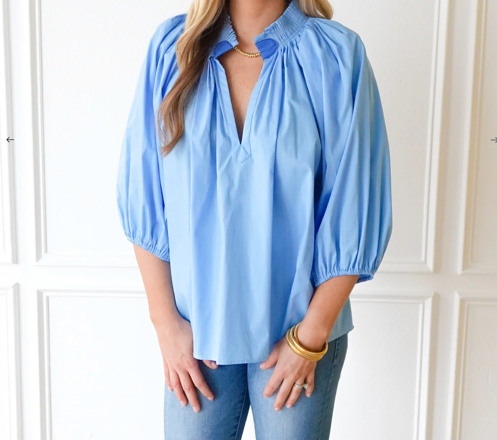Camille Top- Blue