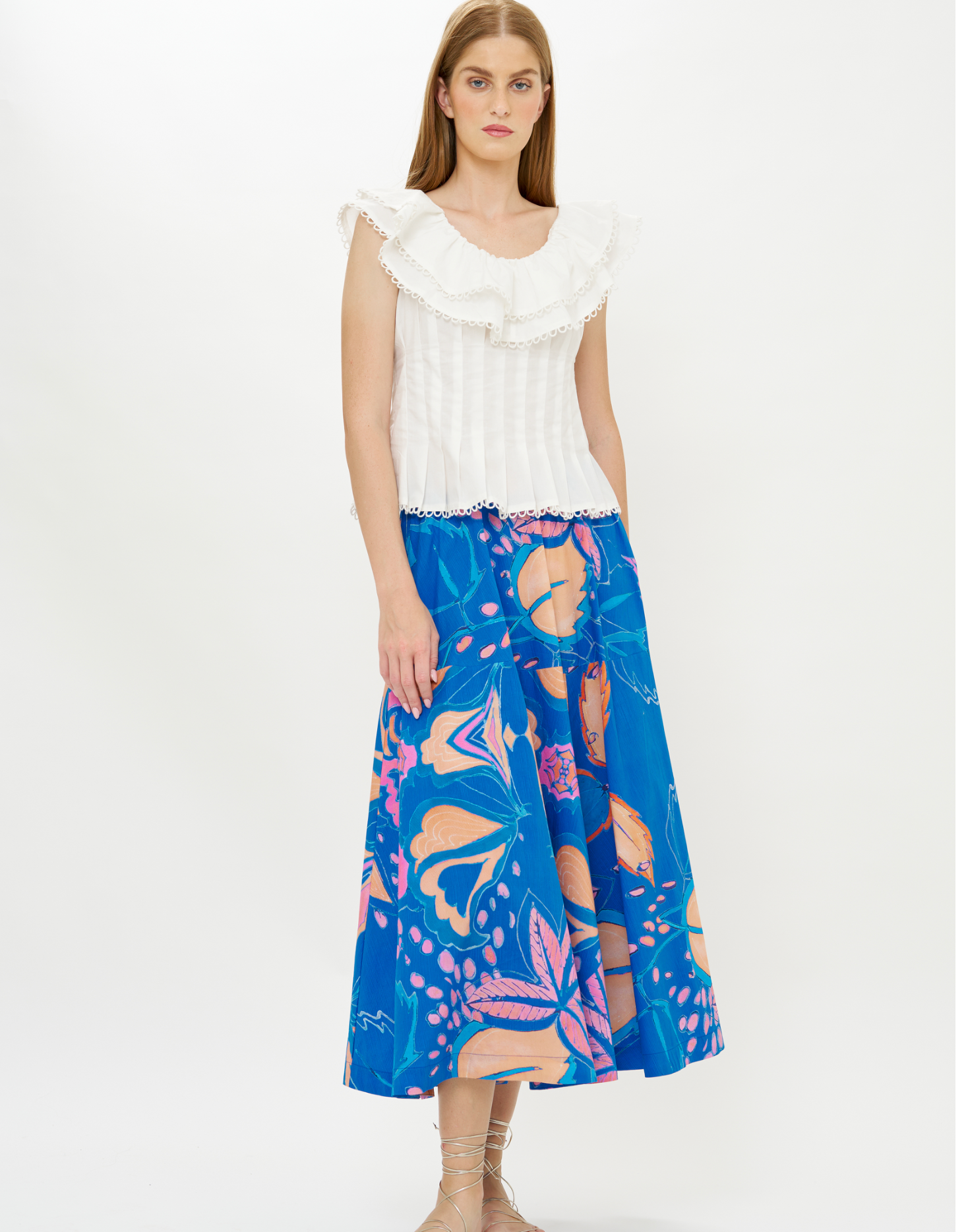 Olivia Skirt- Antico Blue