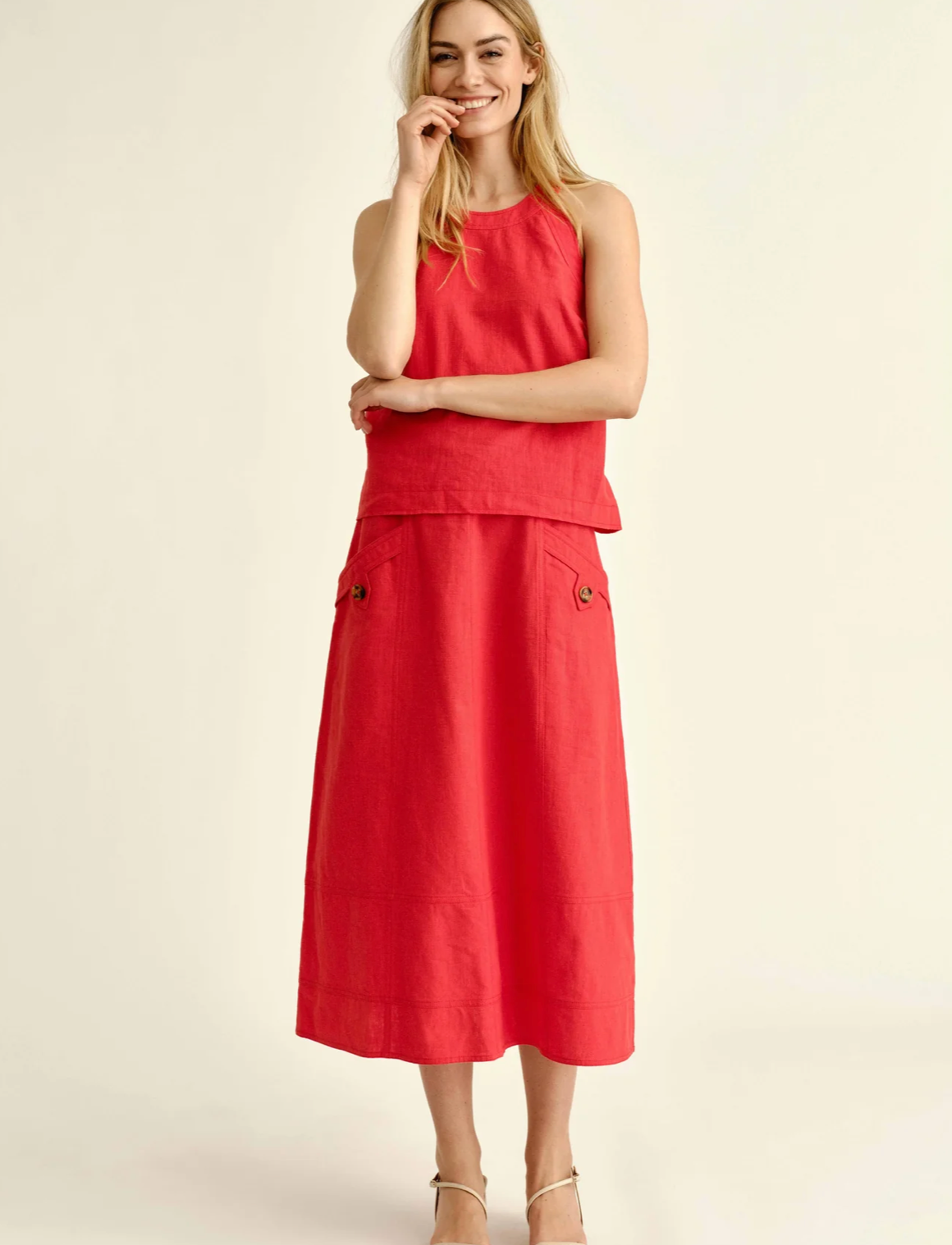 Alice Button Skirt