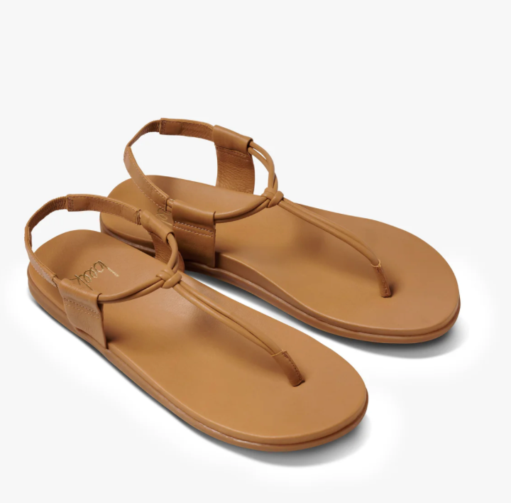 Mango Leather T-Strap Sandal