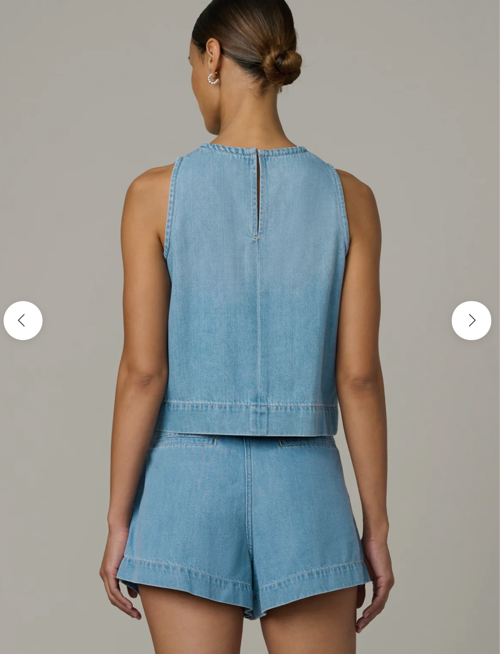 The Denim Shell Top