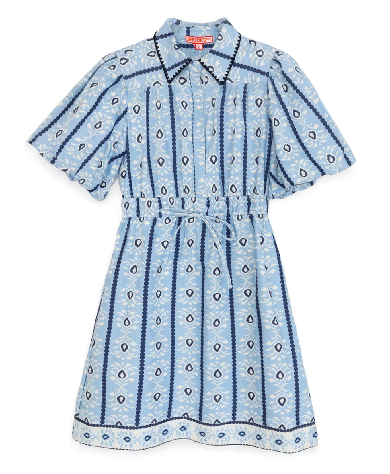 Banyan Mini Dress - Cabana Stripe Blue