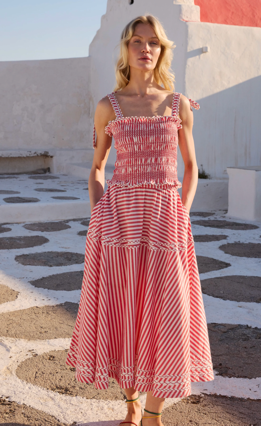 Olivia Skirt- Sconset Red