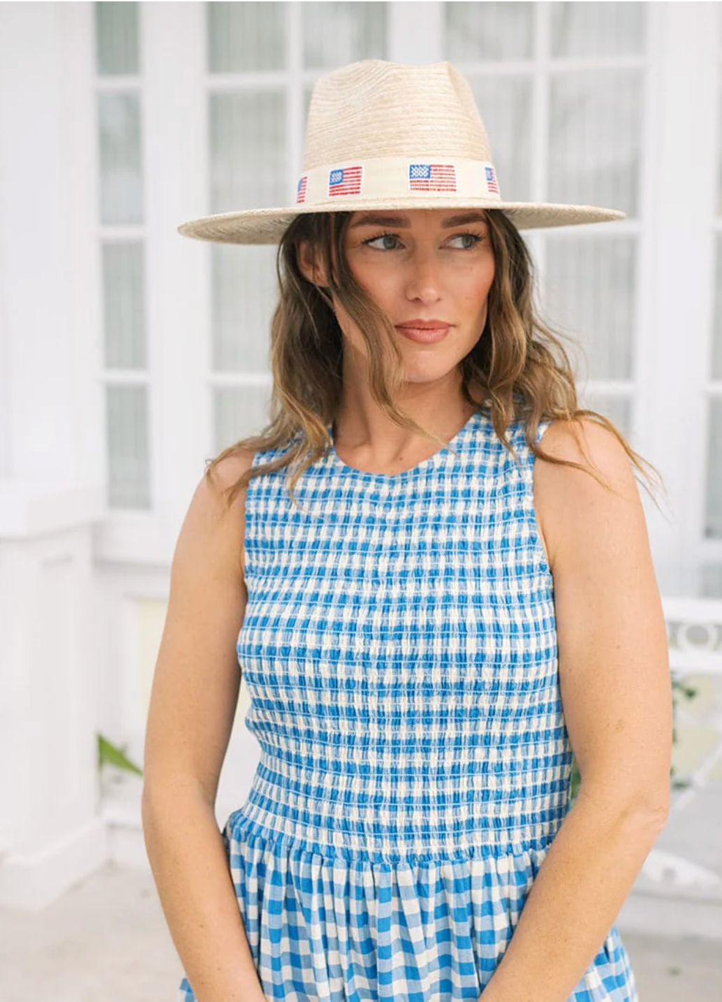 Blue Bay Gingham Marine Dress