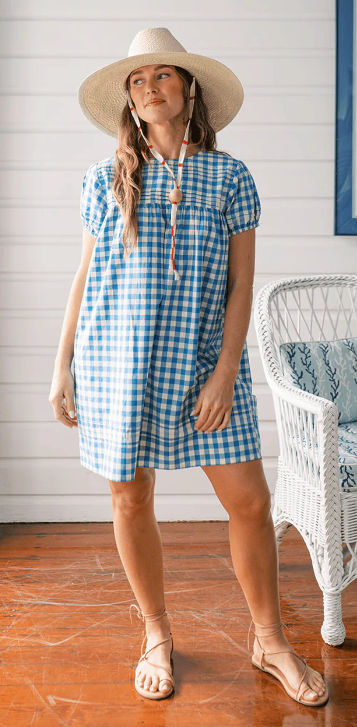 Blue Bay Gingham Penny Dress