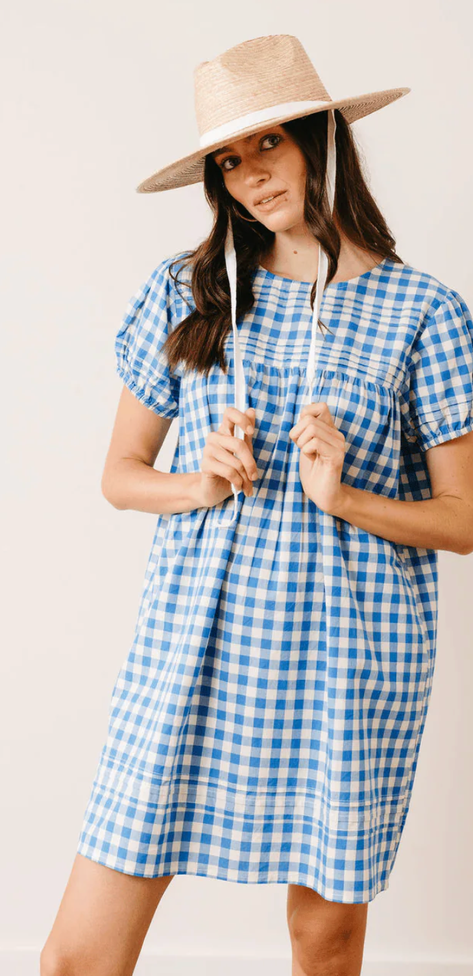 Blue Bay Gingham Penny Dress