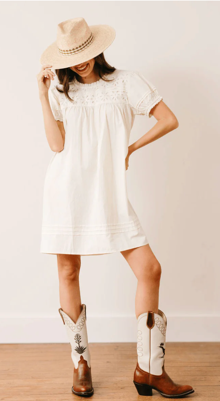 Ivory Eyelet Penny Dress