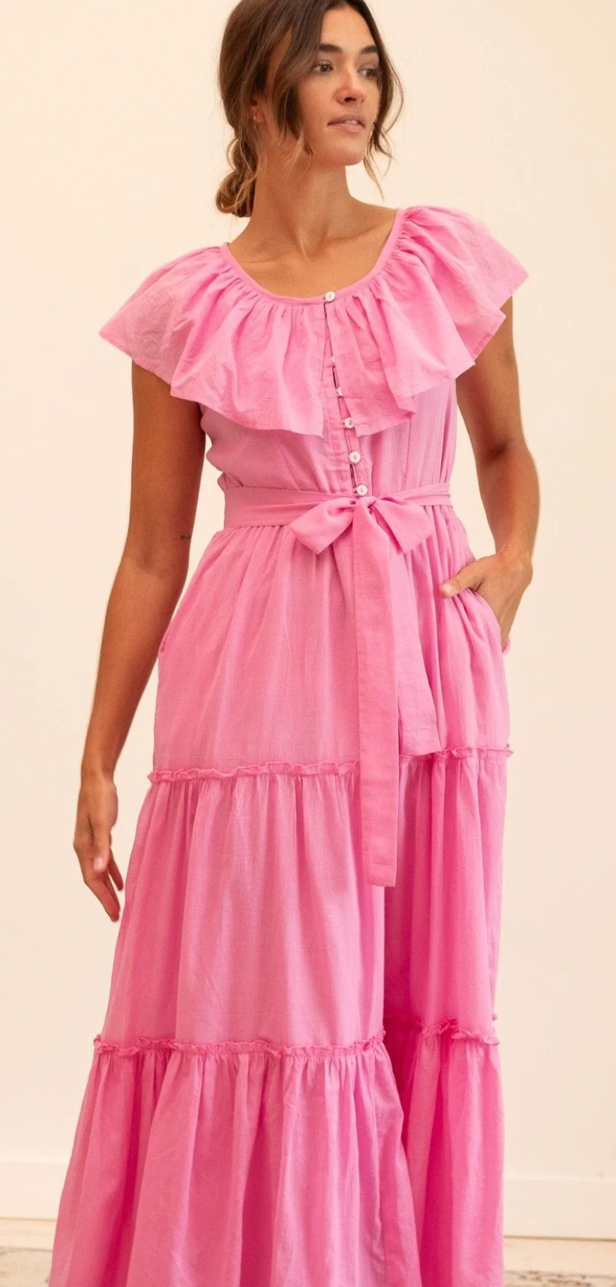 Mira Dress in Peony