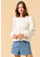 Puff Sleeve Pleated Top