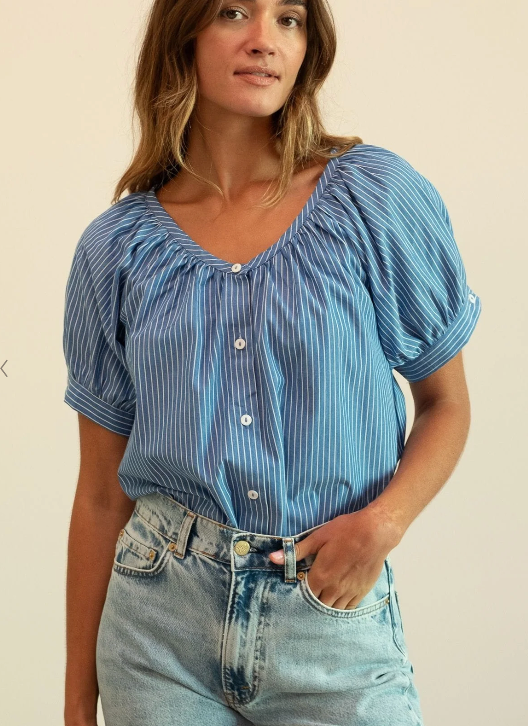 Naomi Top- Harbor Stripe