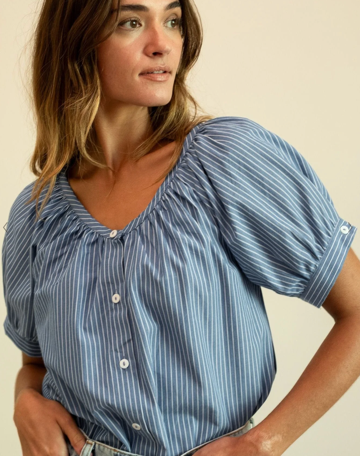 Naomi Top- Harbor Stripe