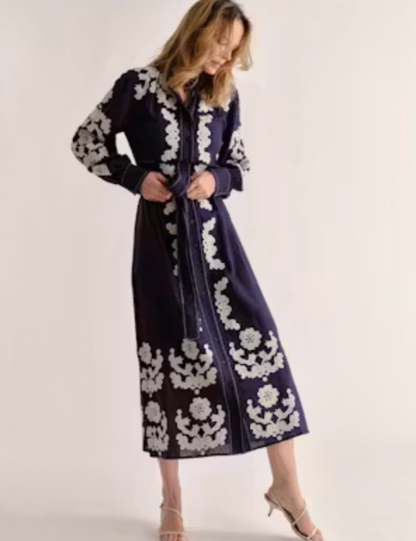 Ophelia Dress- Navy Floral