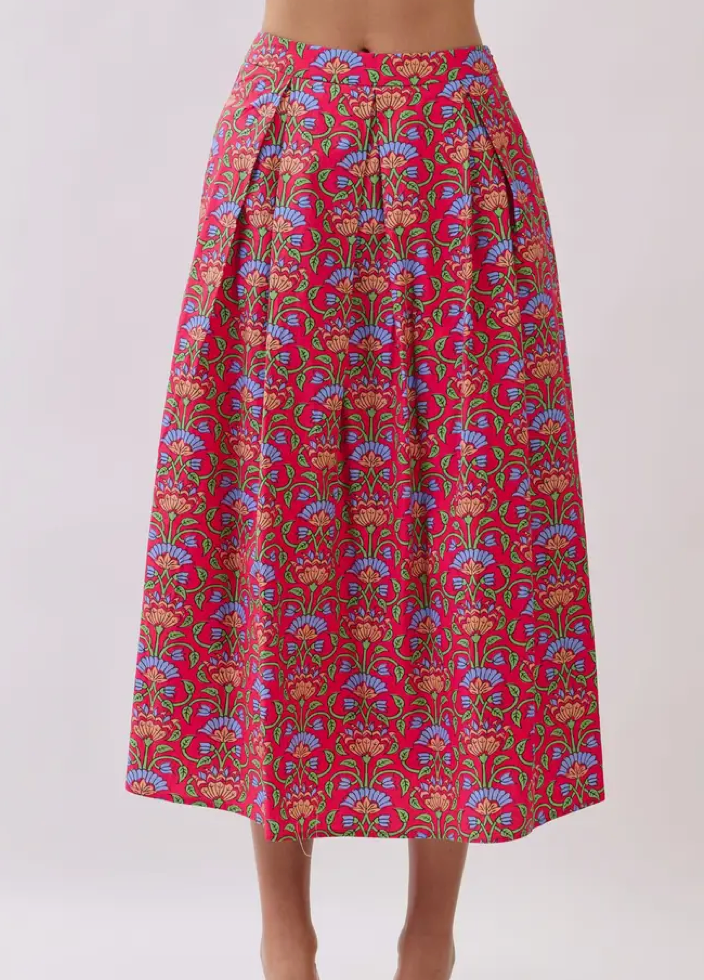 Floral Midi Skirt