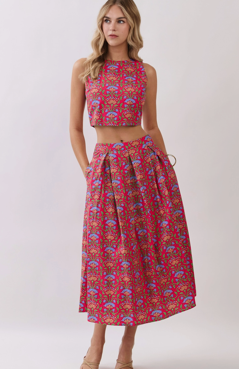 Floral Midi Skirt