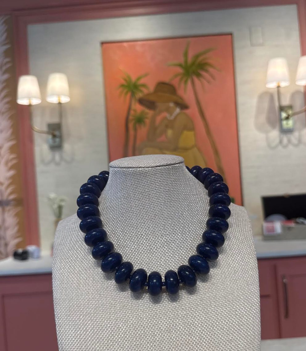 Larger Rondelle Beaded Necklace