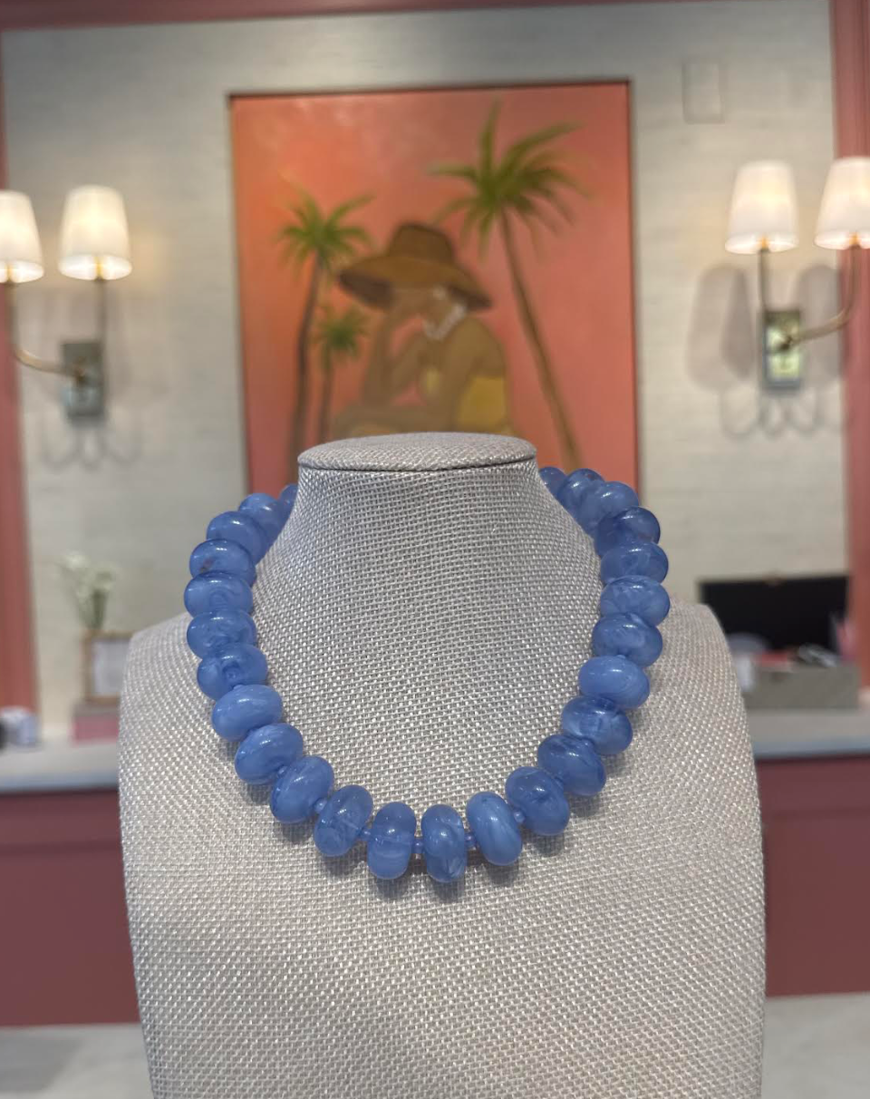Larger Rondelle Beaded Necklace