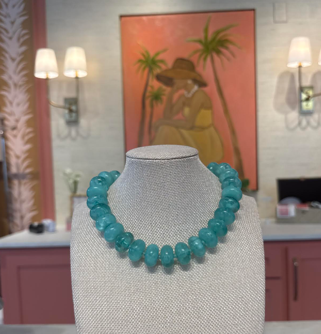 Larger Rondelle Beaded Necklace