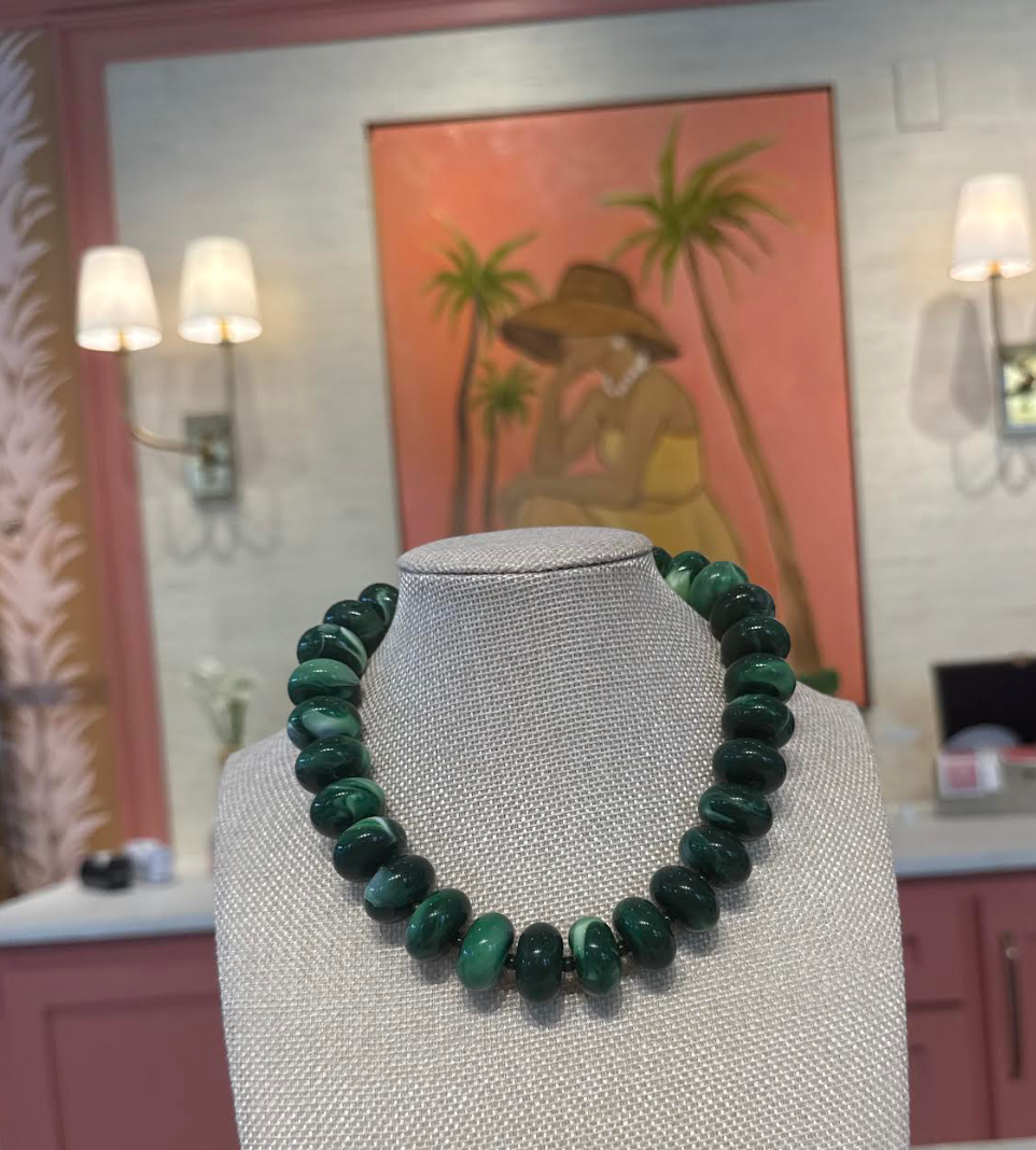 Larger Rondelle Beaded Necklace