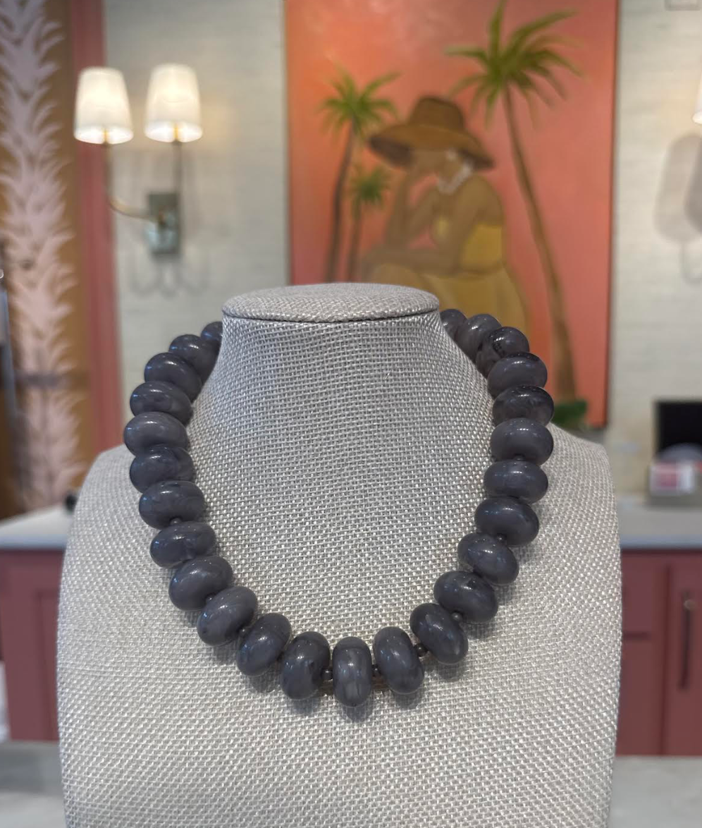 Larger Rondelle Beaded Necklace