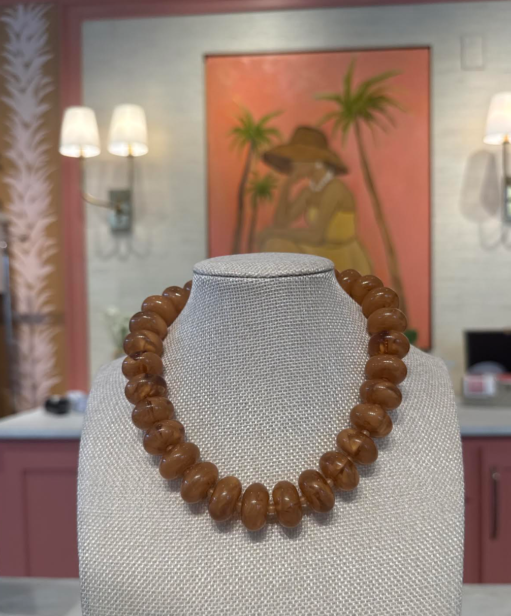 Larger Rondelle Beaded Necklace