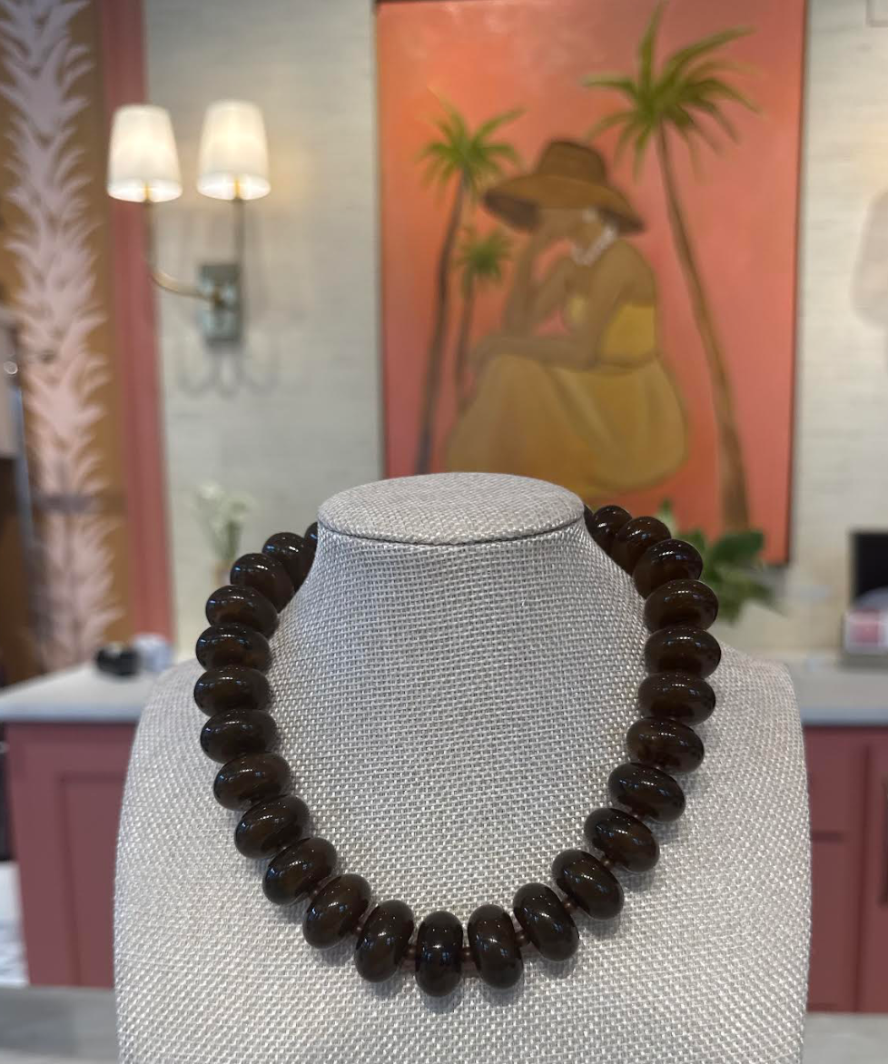 Larger Rondelle Beaded Necklace