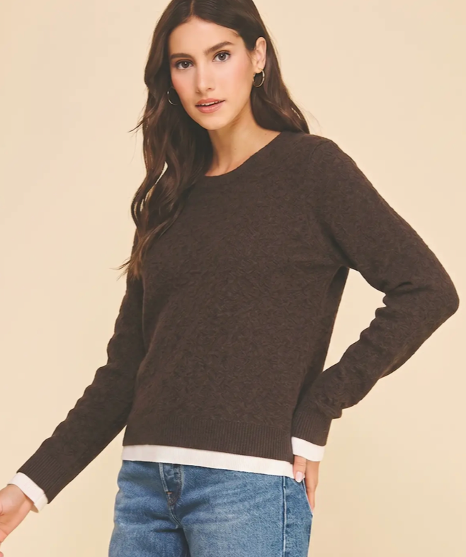 Double Layered Knit Top