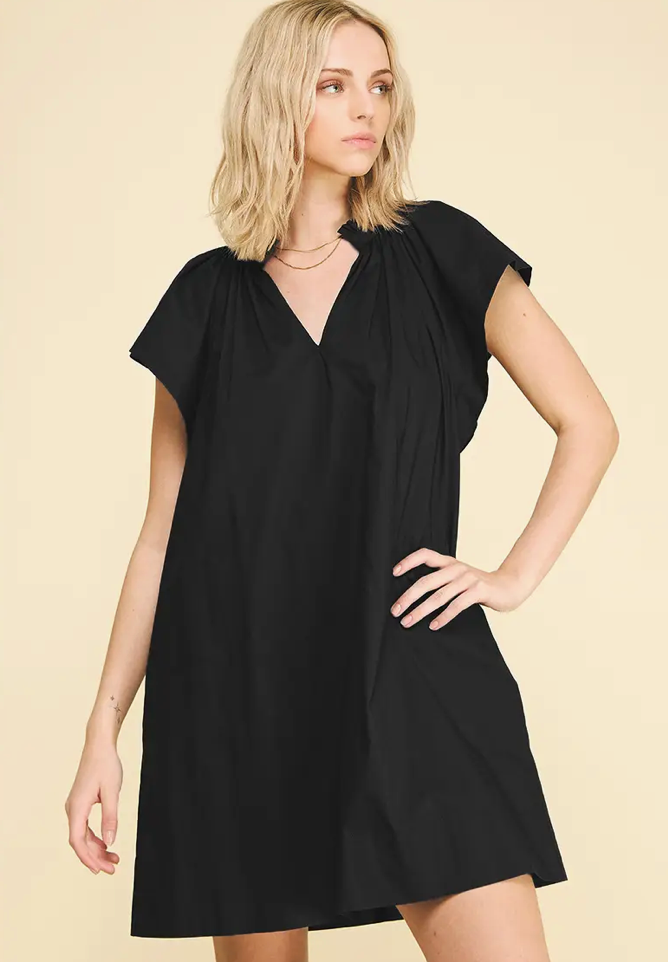 Ruffle Detail Mini Dress