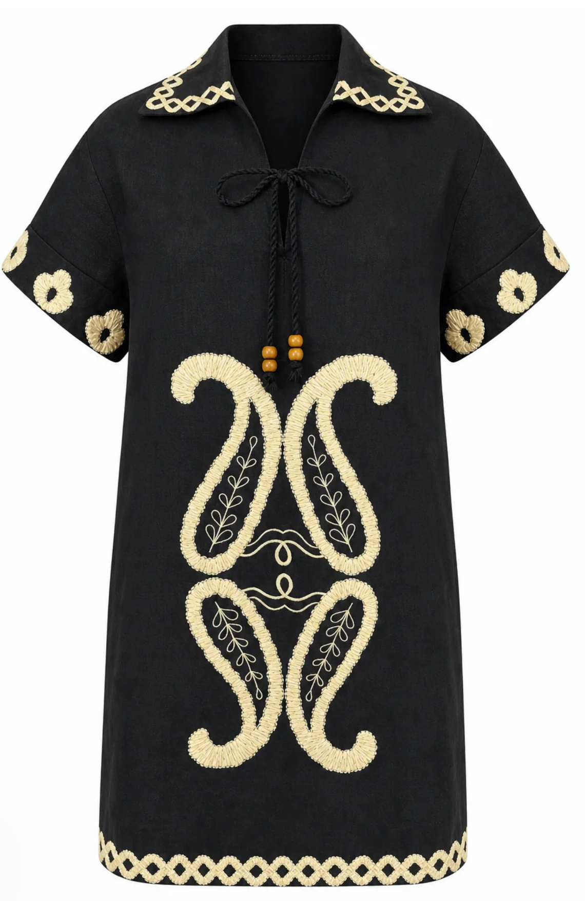 Florentine Short Dress Como Raffia