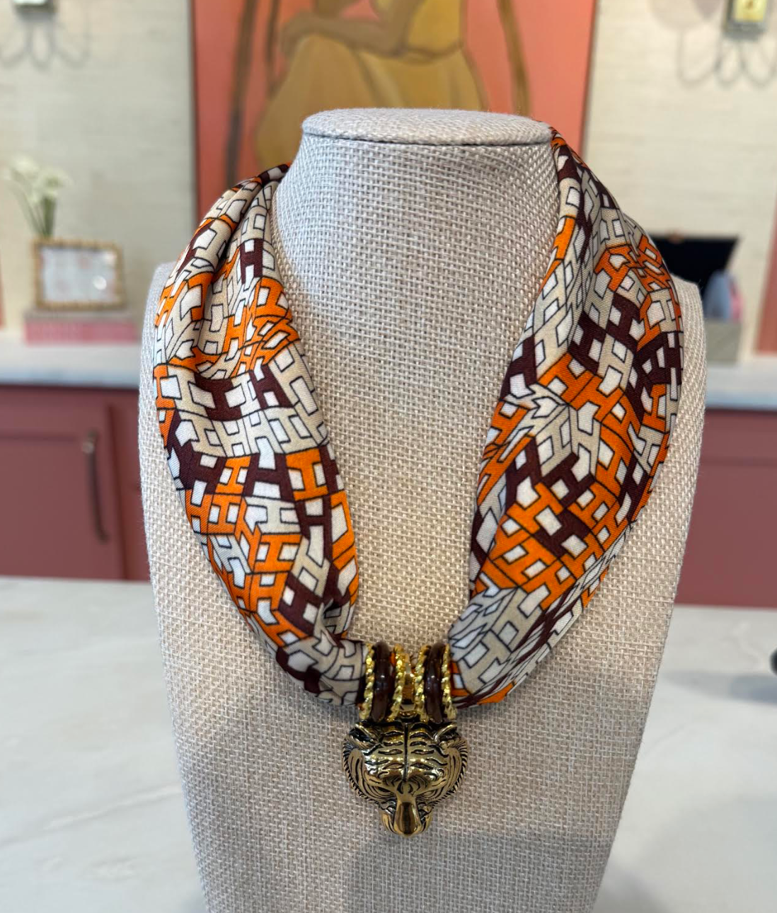 Clemson Game Day Scarf Necklaces